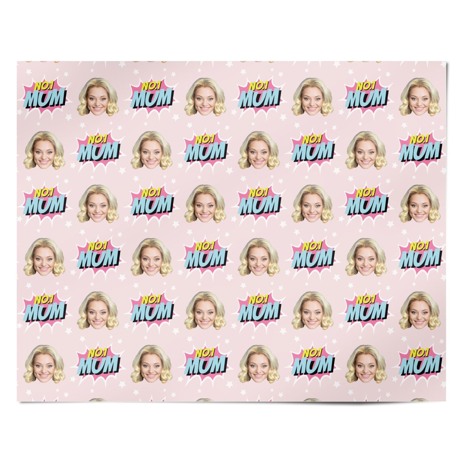 Personalised No1 Mum Photo Design Personalised Wrapping Paper Alternative