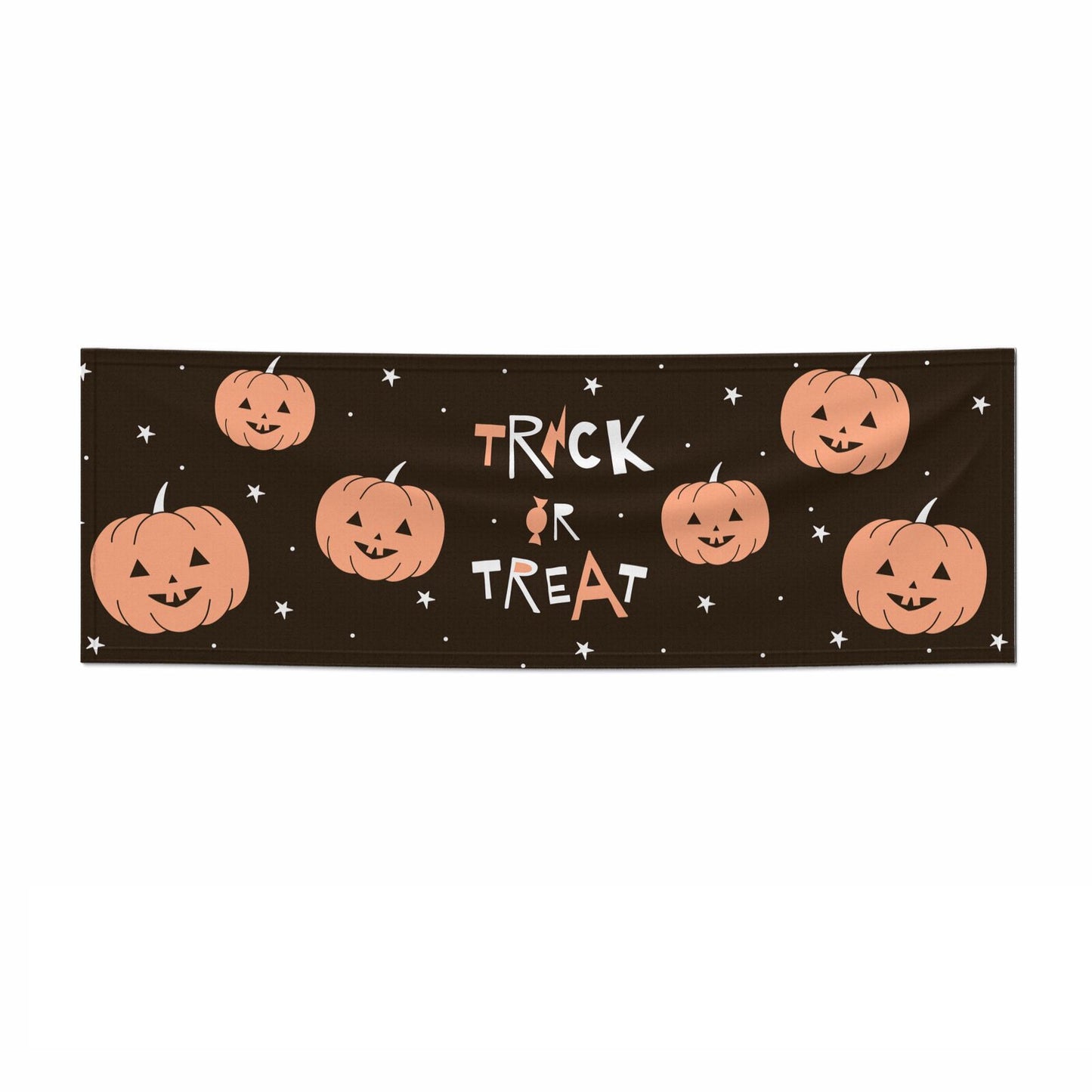 Personalised Orange Pumpkin 3x1 Paper Banner