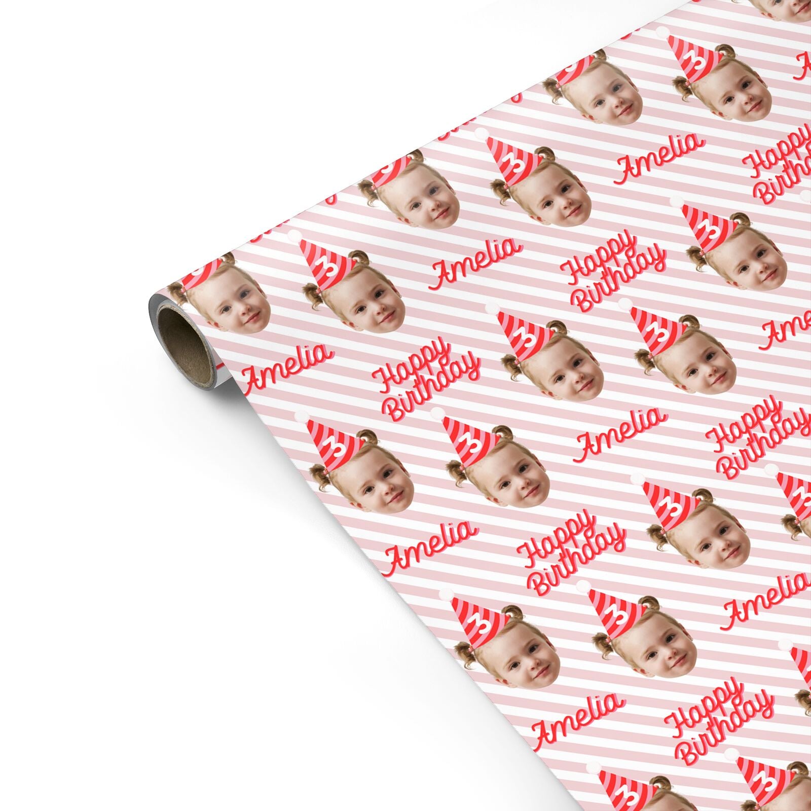 Personalised Photo Birthday Party Hat Personalised Gift Wrap