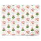 Personalised Pink Santa Christmas Personalised Wrapping Paper Alternative