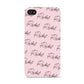 Personalised Pink Script Name Pattern Apple iPhone 4s Case