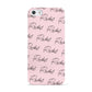 Personalised Pink Script Name Pattern Apple iPhone 5 Case