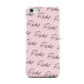 Personalised Pink Script Name Pattern Apple iPhone 5c Case