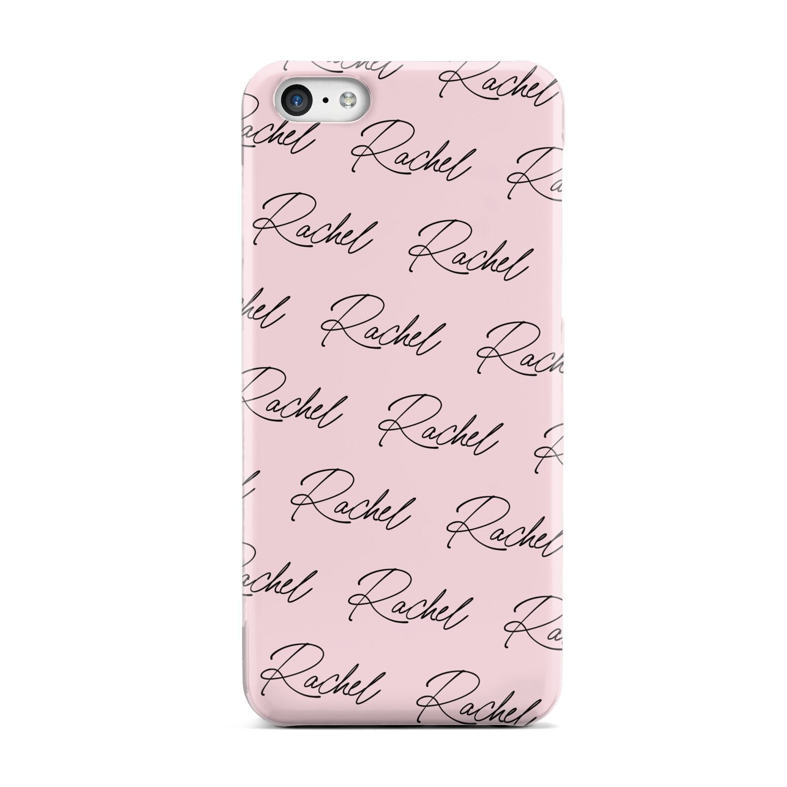 Personalised Pink Script Name Pattern Apple iPhone 5c Case