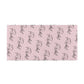 Personalised Pink Script Name Pattern Beach Towel Alternative Image