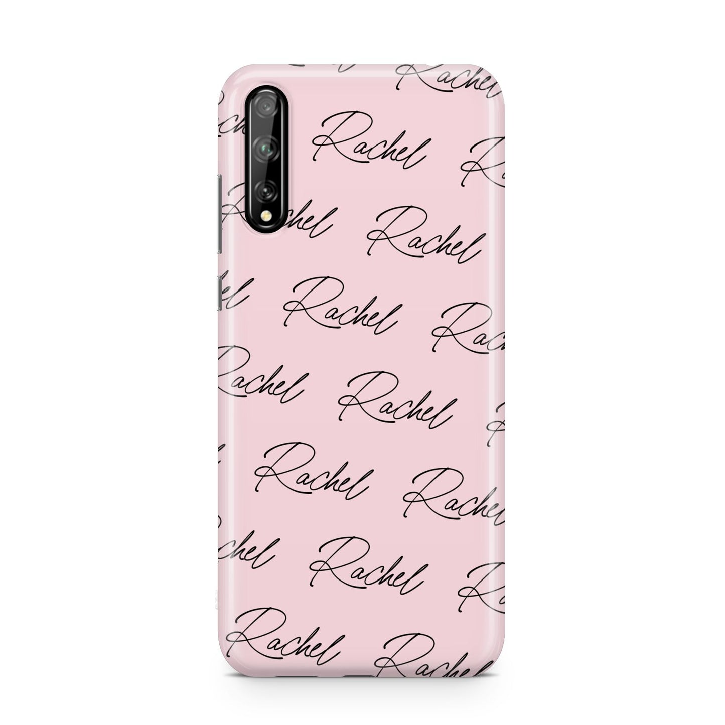 Personalised Pink Script Name Pattern Huawei Enjoy 10s Phone Case