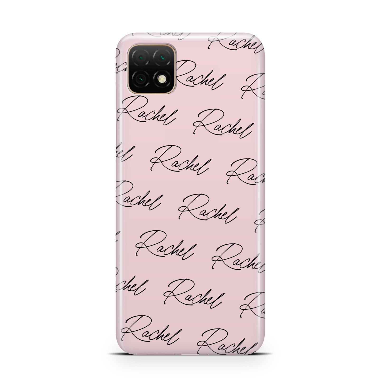 Personalised Pink Script Name Pattern Huawei Enjoy 20 Phone Case