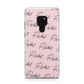 Personalised Pink Script Name Pattern Huawei Mate 20 Phone Case