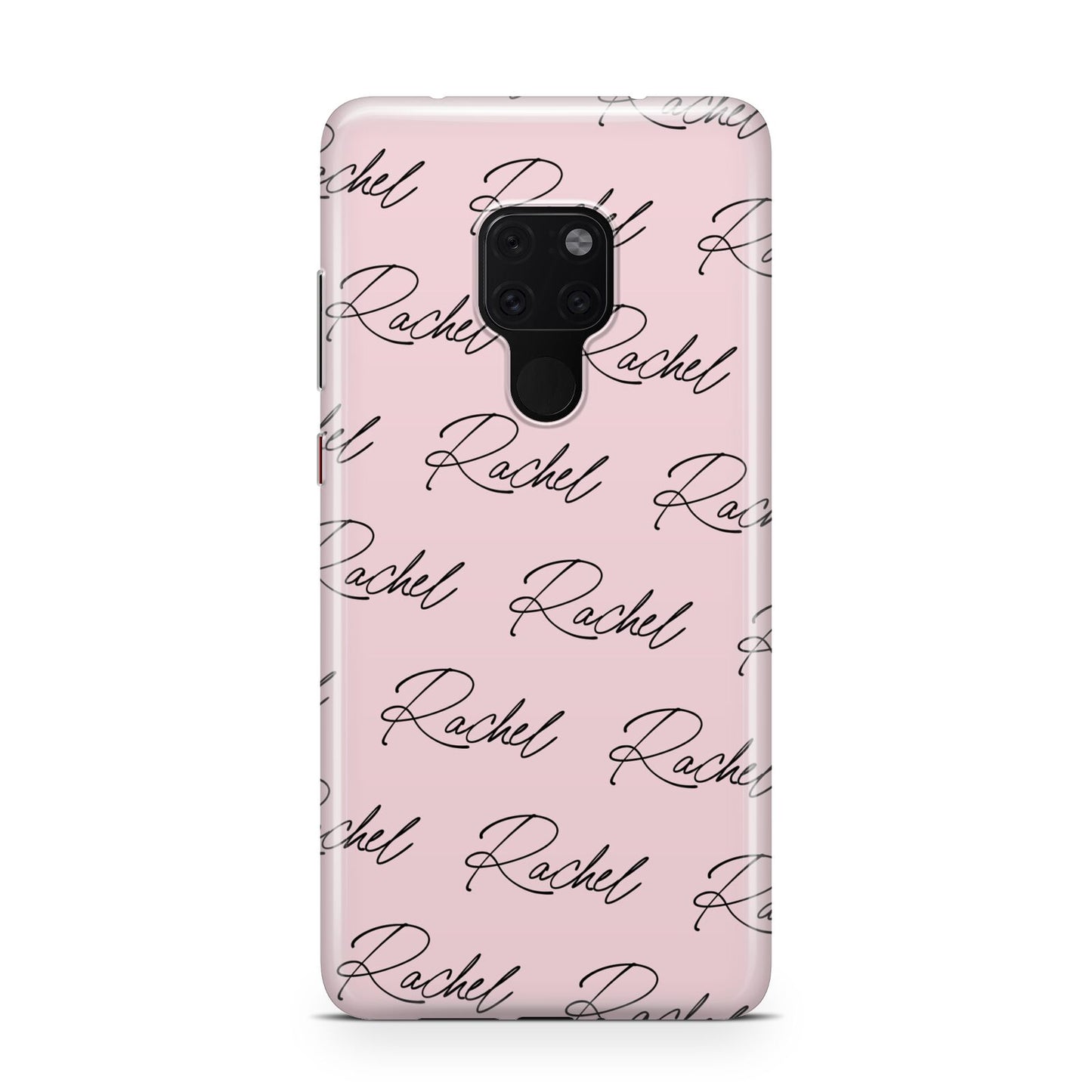 Personalised Pink Script Name Pattern Huawei Mate 20 Phone Case