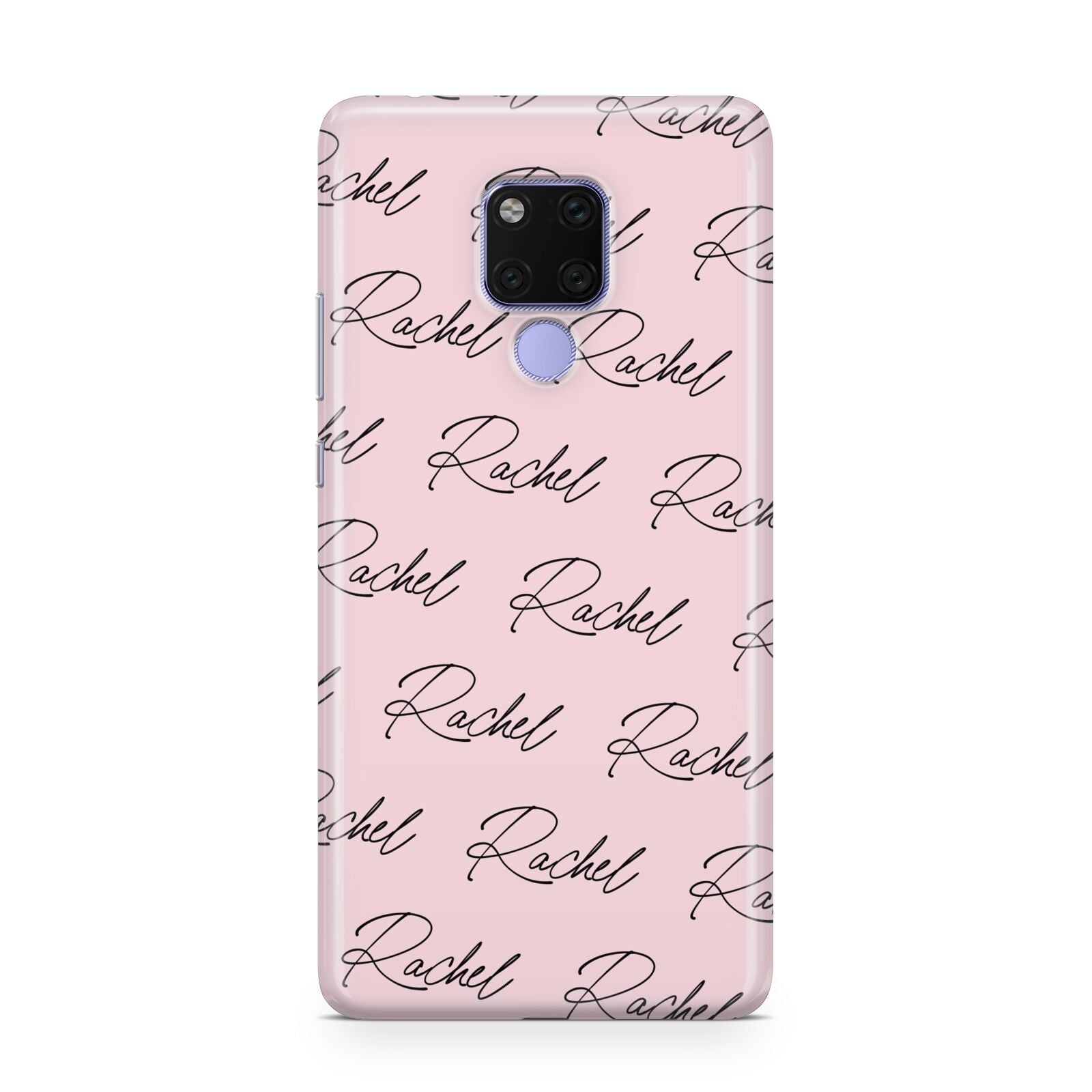 Personalised Pink Script Name Pattern Huawei Mate 20X Phone Case