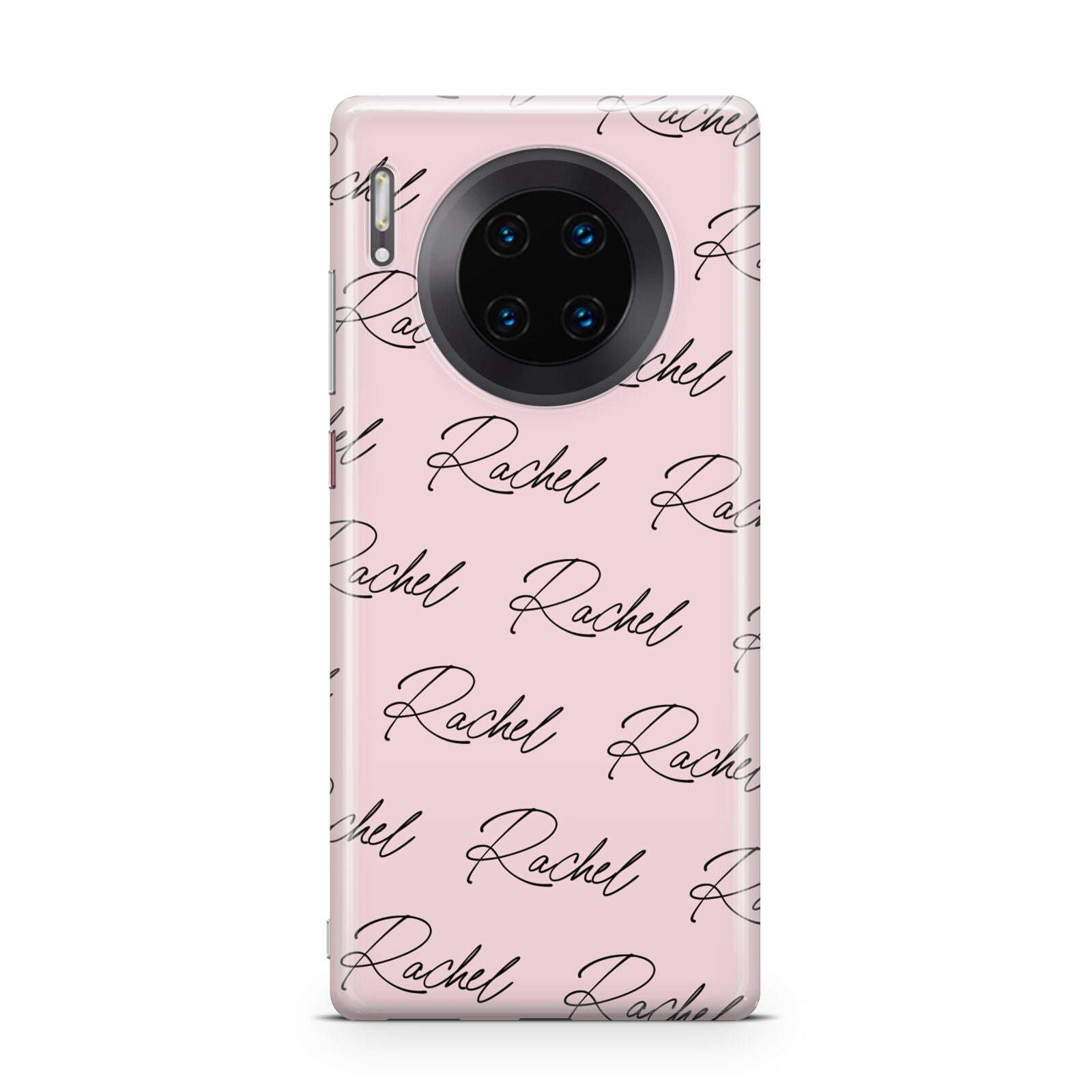 Personalised Pink Script Name Pattern Huawei Mate 30 Pro Phone Case