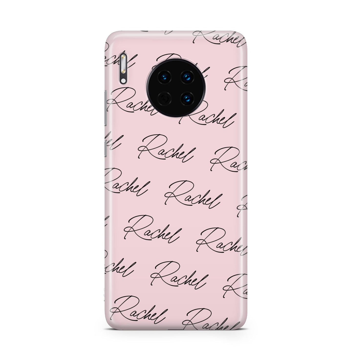 Personalised Pink Script Name Pattern Huawei Mate 30