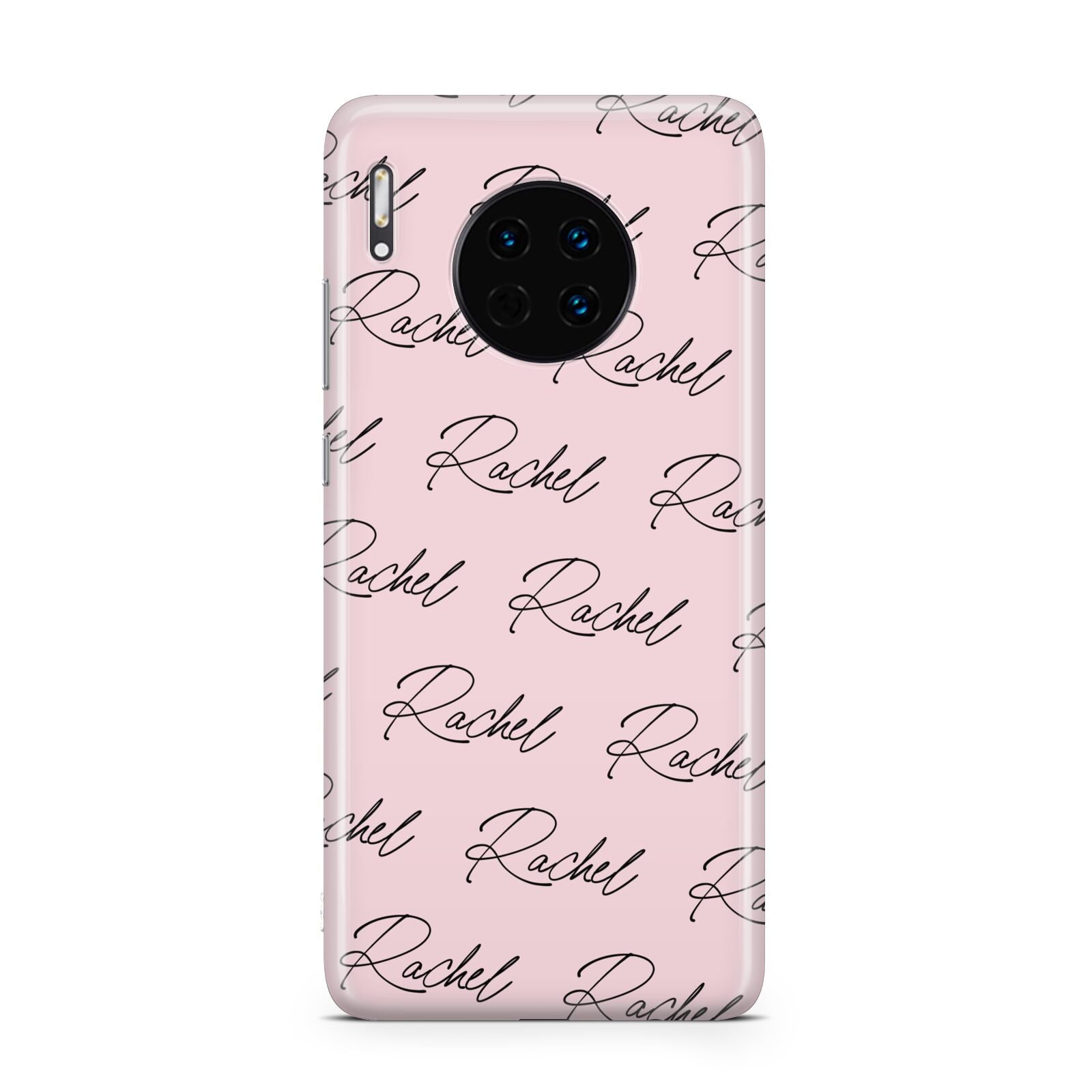 Personalised Pink Script Name Pattern Huawei Mate 30