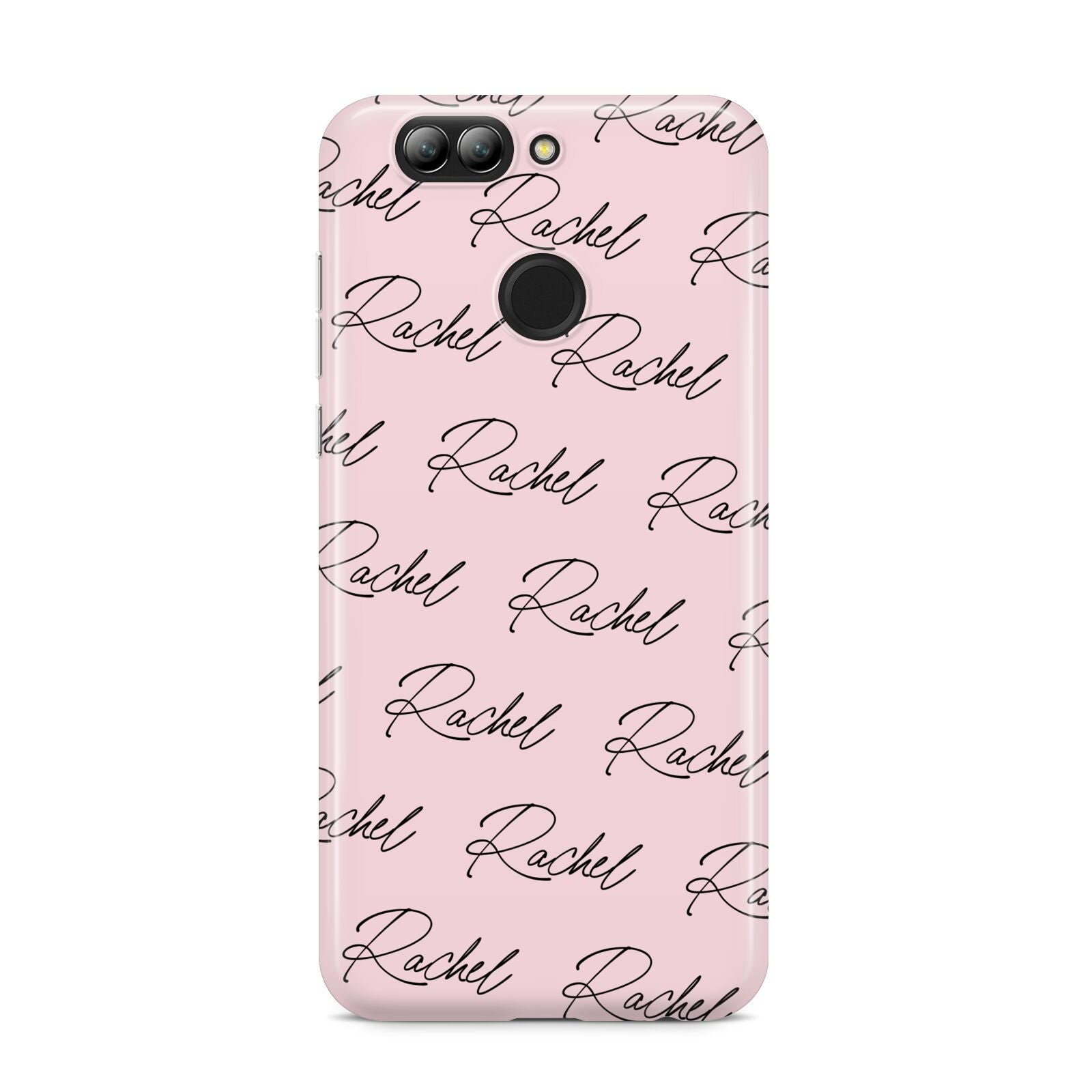 Personalised Pink Script Name Pattern Huawei Nova 2s Phone Case