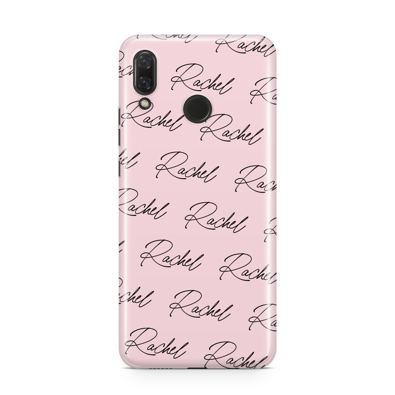 Personalised Pink Script Name Pattern Huawei Nova 3 Phone Case