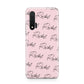 Personalised Pink Script Name Pattern Huawei Nova 6 Phone Case