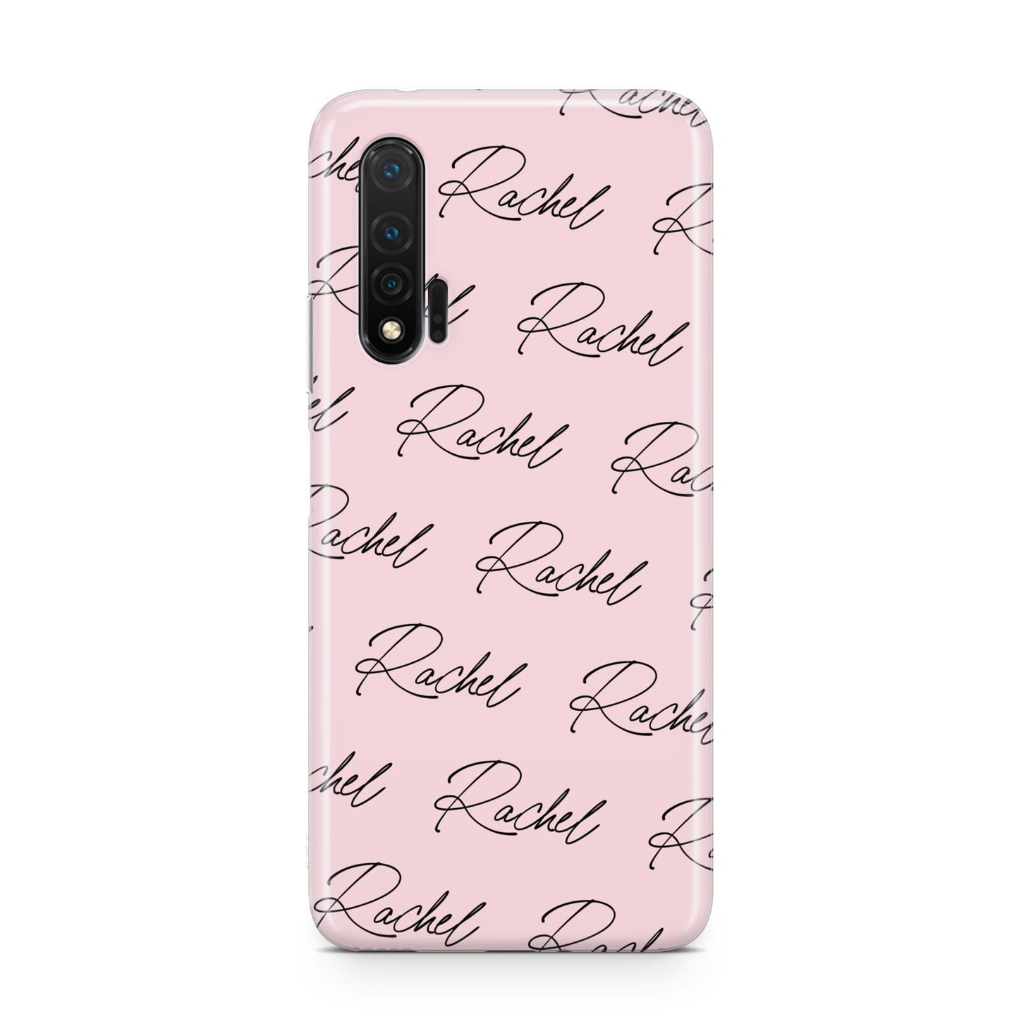 Personalised Pink Script Name Pattern Huawei Nova 6 Phone Case