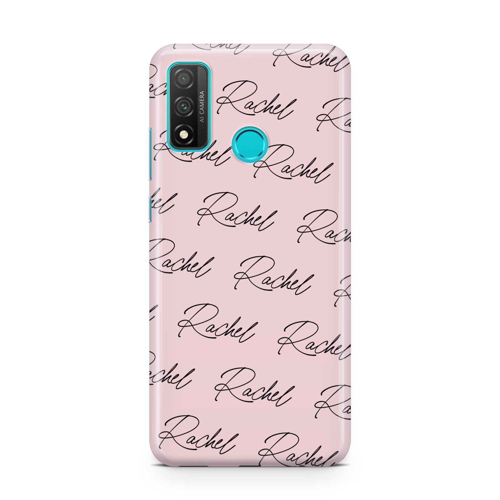 Personalised Pink Script Name Pattern Huawei P Smart 2020