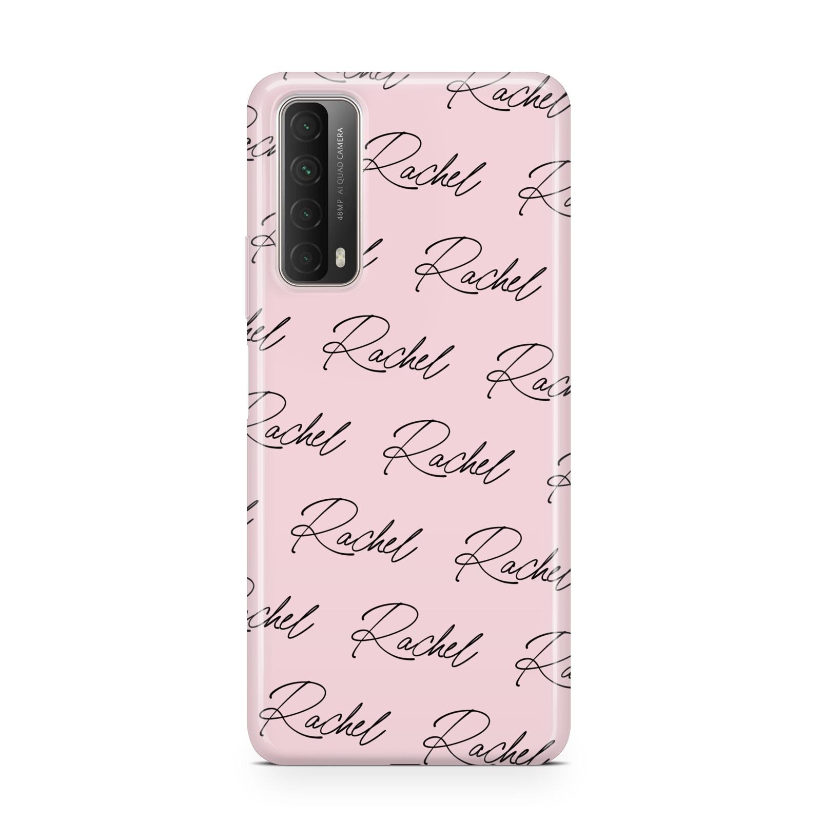 Personalised Pink Script Name Pattern Huawei P Smart 2021