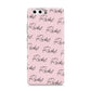 Personalised Pink Script Name Pattern Huawei P10 Phone Case