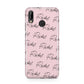Personalised Pink Script Name Pattern Huawei P20 Lite Phone Case