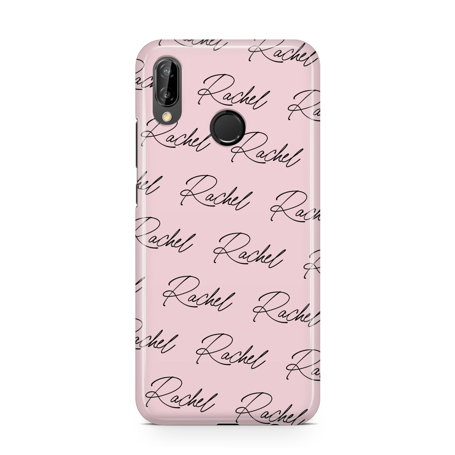 Personalised Pink Script Name Pattern Huawei P20 Lite Phone Case