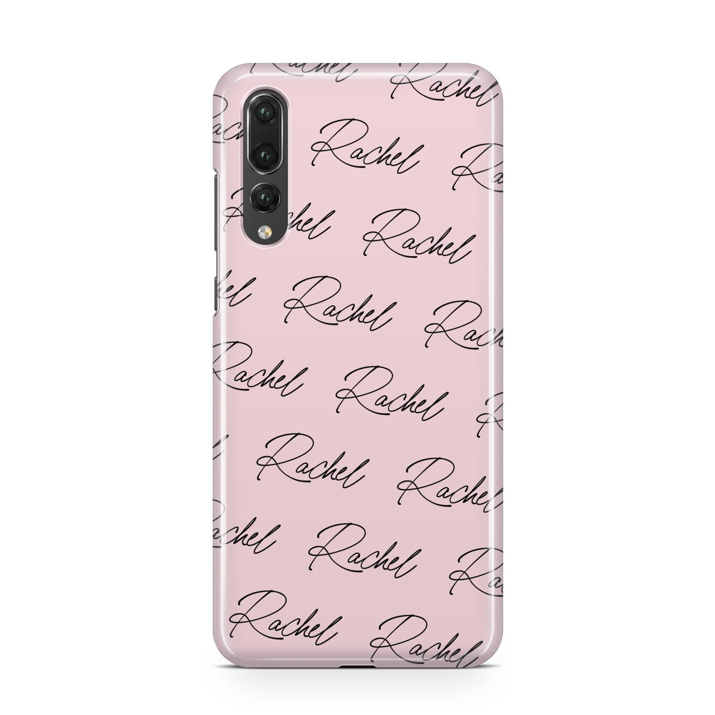 Personalised Pink Script Name Pattern Huawei P20 Pro Phone Case