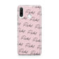 Personalised Pink Script Name Pattern Huawei P30 Lite Phone Case