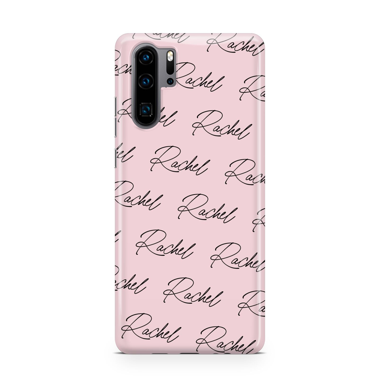 Personalised Pink Script Name Pattern Huawei P30 Pro Phone Case