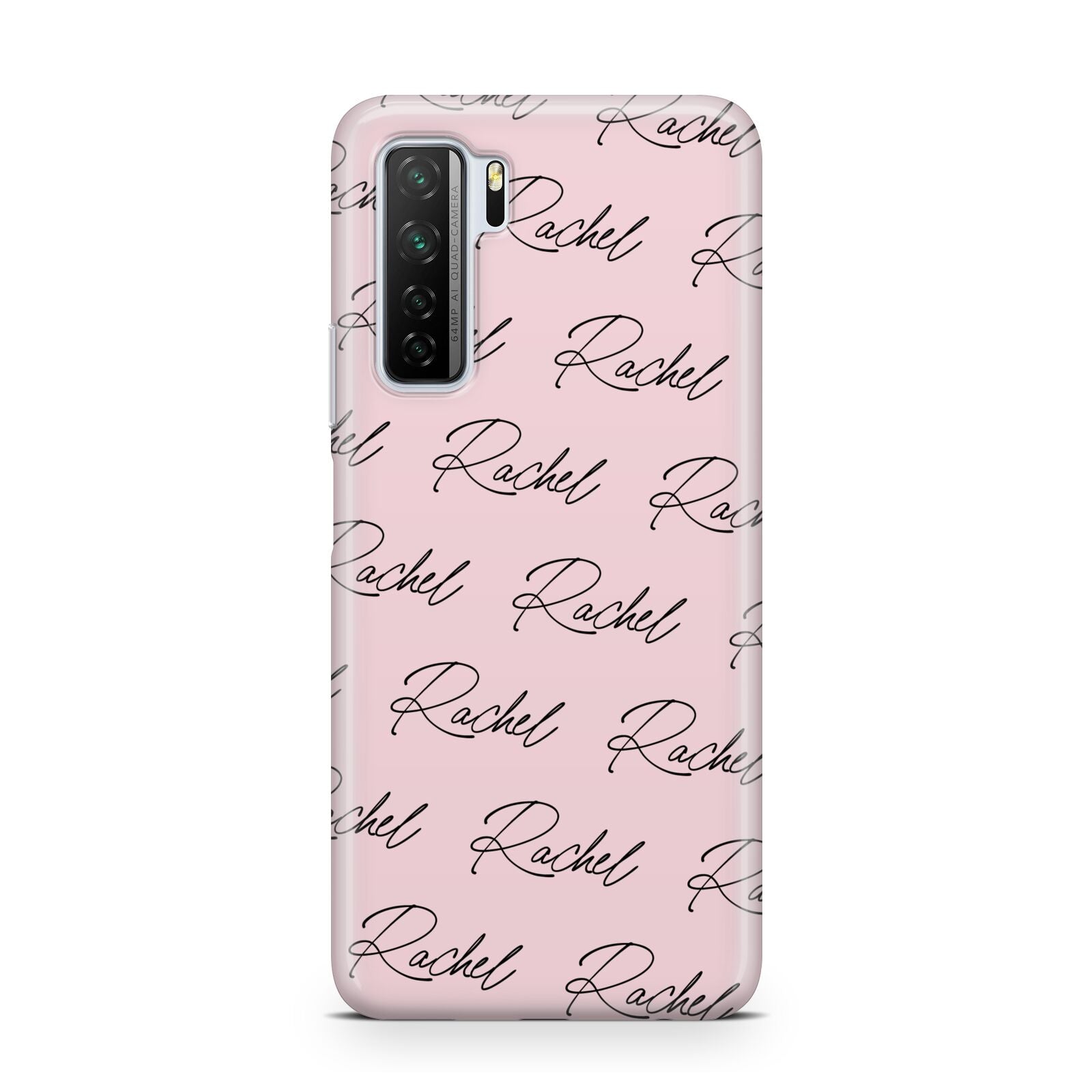 Personalised Pink Script Name Pattern Huawei P40 Lite 5G Phone Case