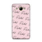 Personalised Pink Script Name Pattern Huawei Y3 2017