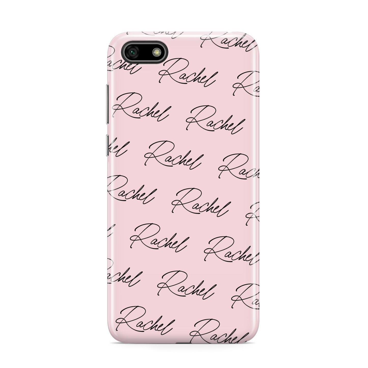 Personalised Pink Script Name Pattern Huawei Y5 Prime 2018 Phone Case