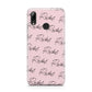 Personalised Pink Script Name Pattern Huawei Y7 2019
