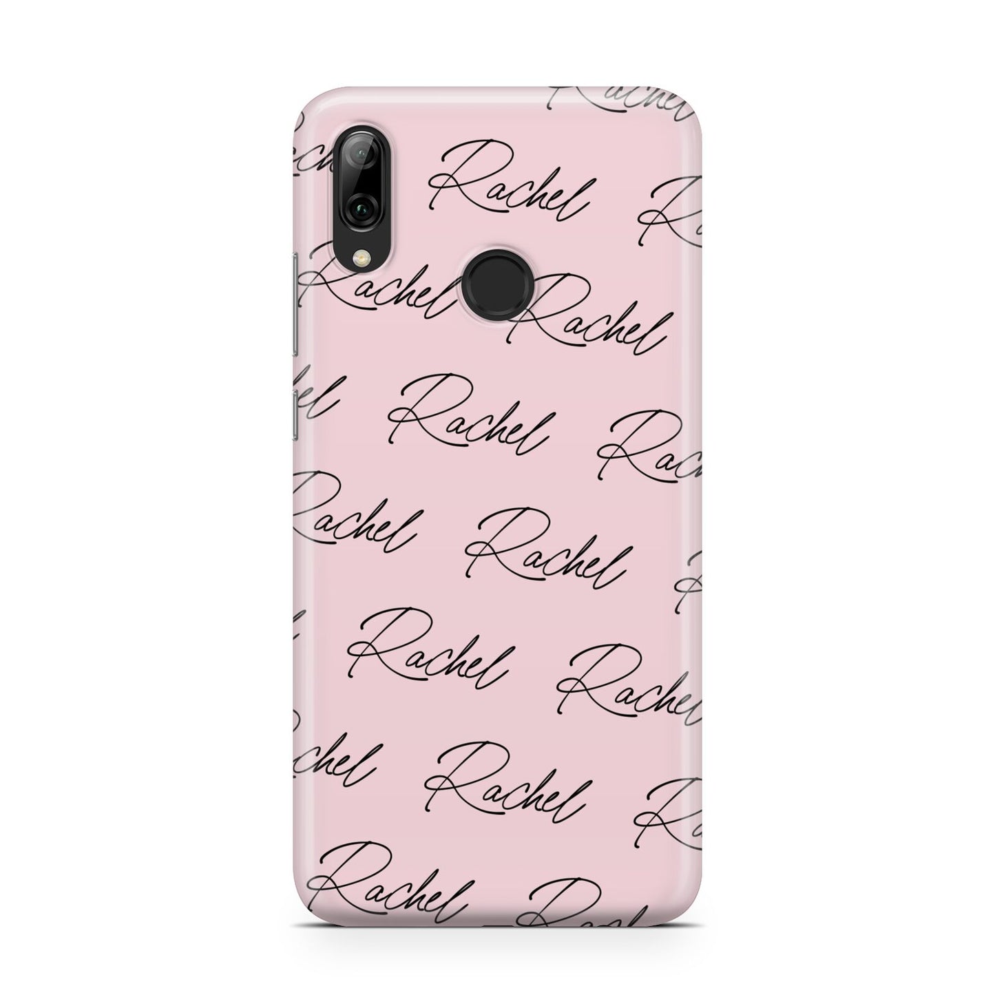 Personalised Pink Script Name Pattern Huawei Y7 2019