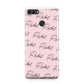 Personalised Pink Script Name Pattern Huawei Y9 2018