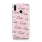 Personalised Pink Script Name Pattern Huawei Y9 2019