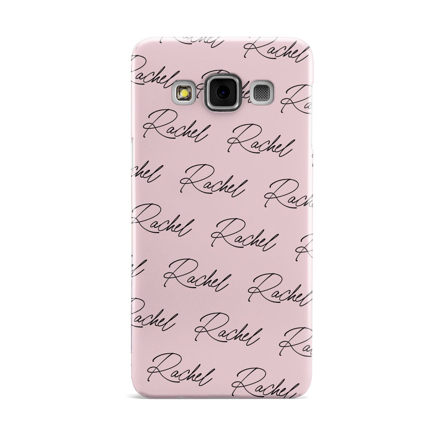 Personalised Pink Script Name Pattern Samsung Galaxy A3 Case