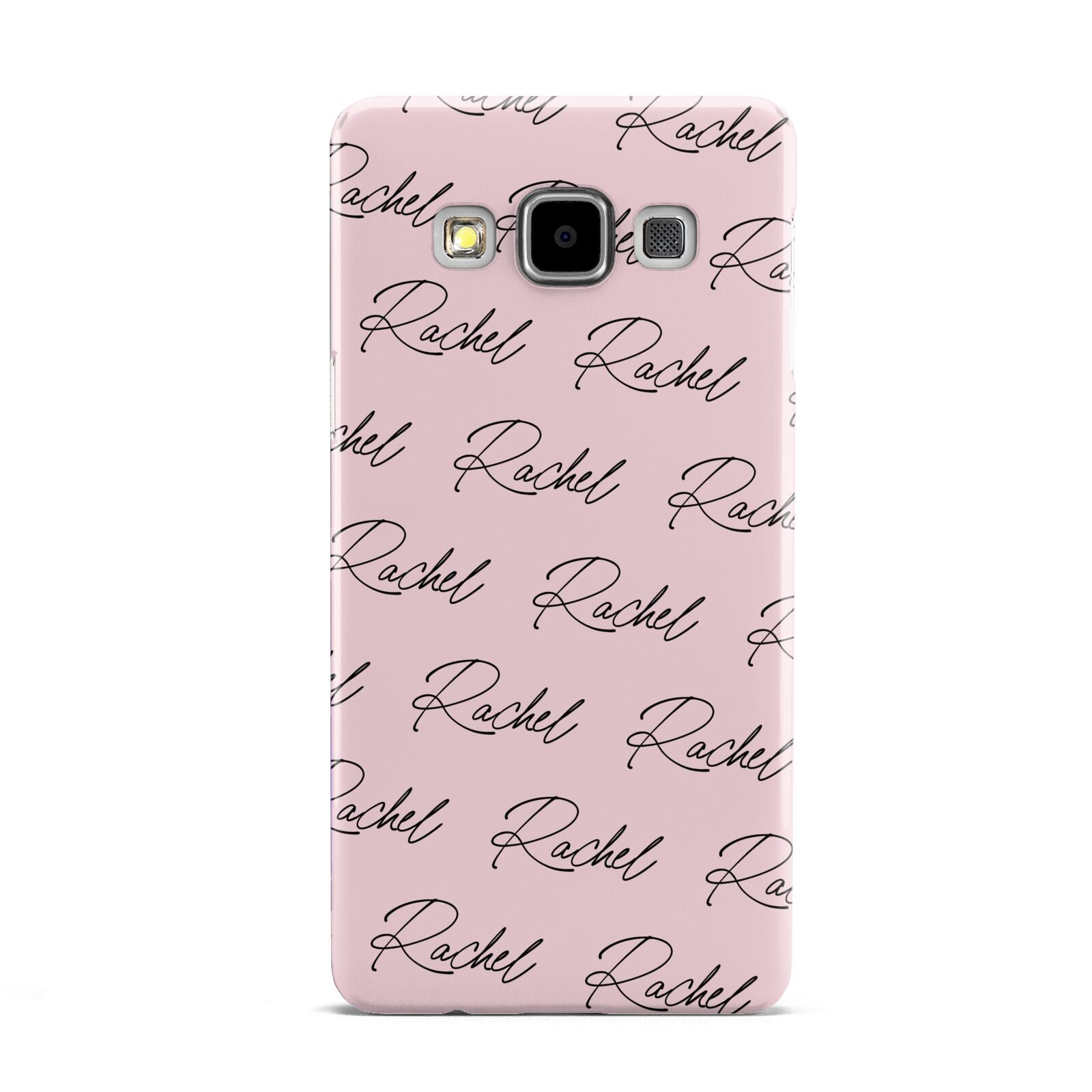 Personalised Pink Script Name Pattern Samsung Galaxy A5 Case