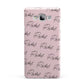 Personalised Pink Script Name Pattern Samsung Galaxy A7 2015 Case