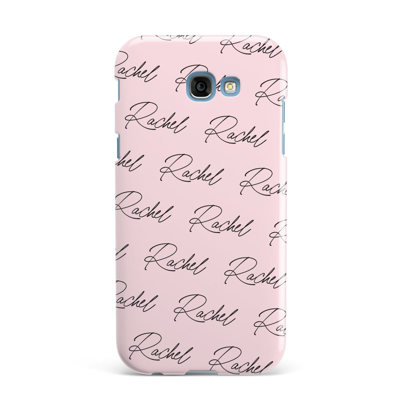 Personalised Pink Script Name Pattern Samsung Galaxy A7 2017 Case
