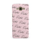 Personalised Pink Script Name Pattern Samsung Galaxy A8 Case