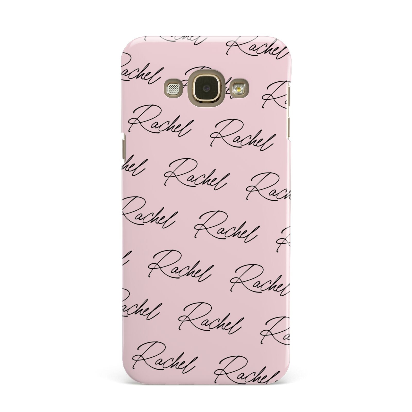 Personalised Pink Script Name Pattern Samsung Galaxy A8 Case