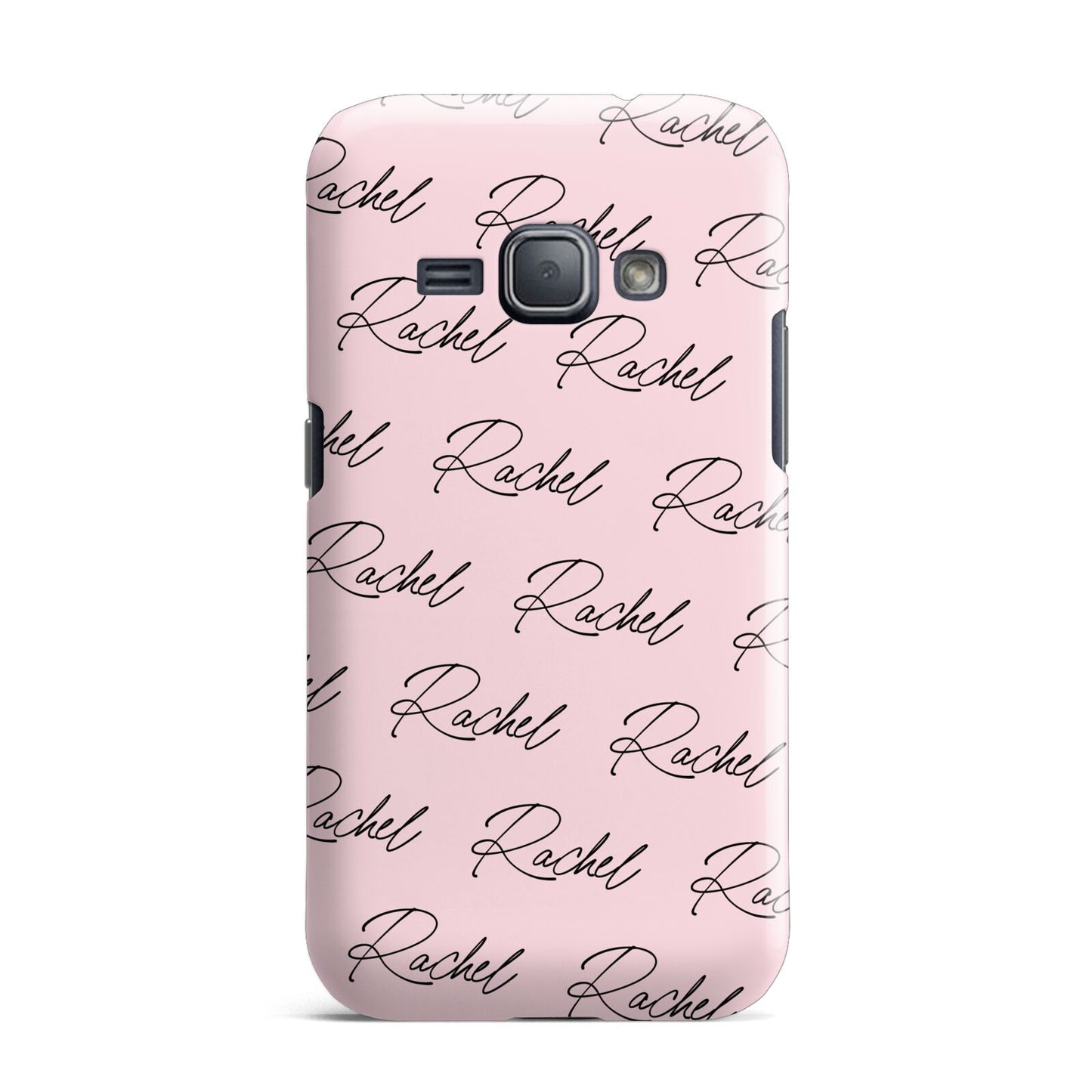Personalised Pink Script Name Pattern Samsung Galaxy J1 2016 Case