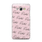 Personalised Pink Script Name Pattern Samsung Galaxy J5 2016 Case