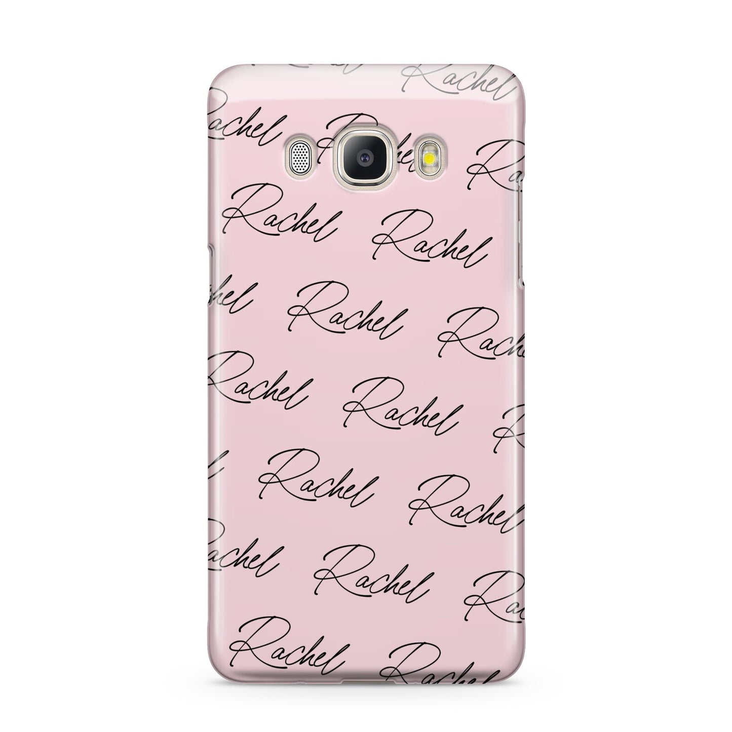Personalised Pink Script Name Pattern Samsung Galaxy J5 2016 Case
