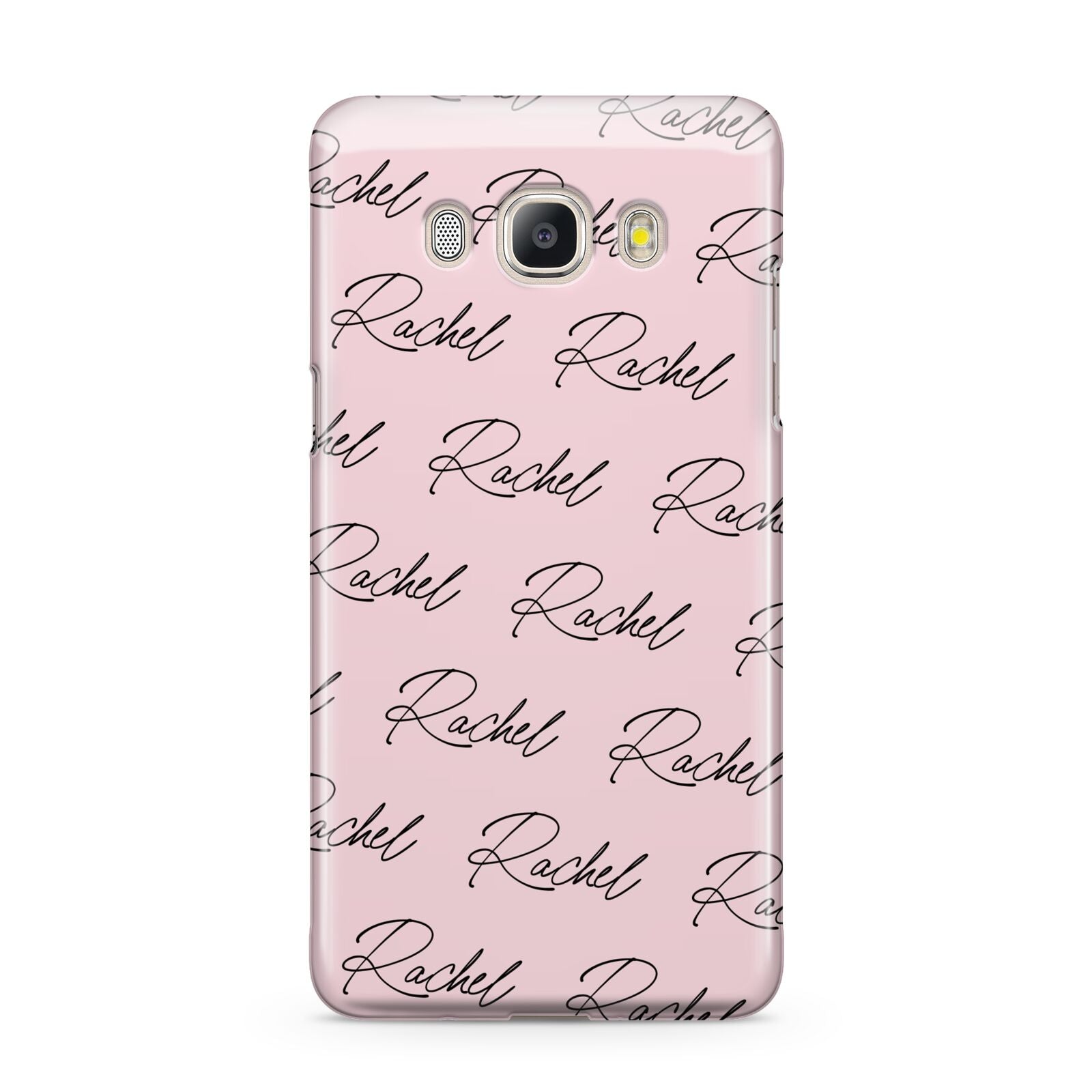 Personalised Pink Script Name Pattern Samsung Galaxy J5 2016 Case