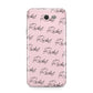 Personalised Pink Script Name Pattern Samsung Galaxy J7 2017 Case