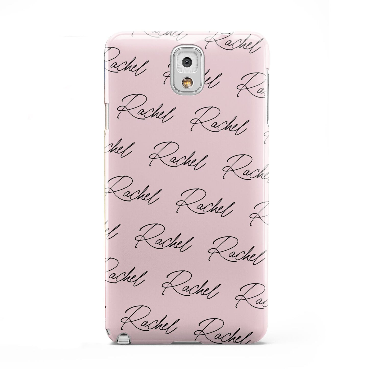 Personalised Pink Script Name Pattern Samsung Galaxy Note 3 Case