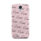 Personalised Pink Script Name Pattern Samsung Galaxy S4 Case