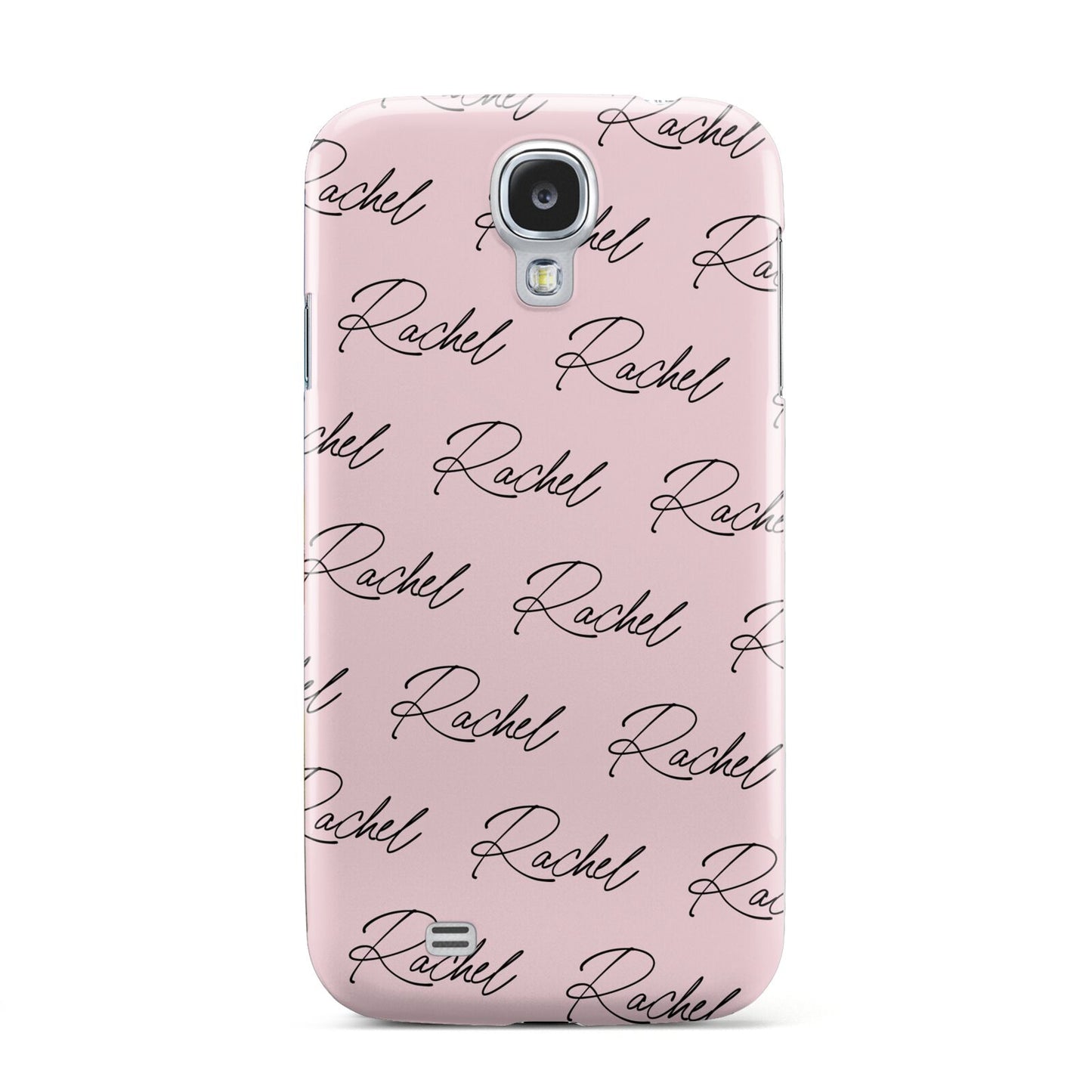 Personalised Pink Script Name Pattern Samsung Galaxy S4 Case